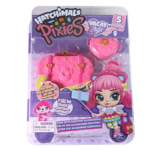 Hatchimals Pixies De Vacaciones Vacay Style Spin Master Rosa 