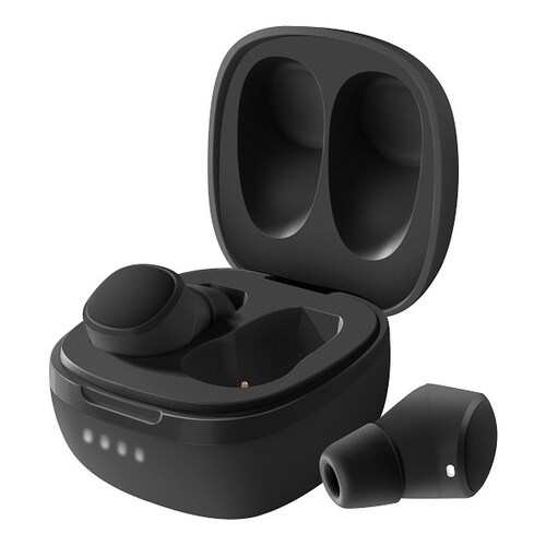 Mini audífonos Bluetooth FreePods True Wireless, negros