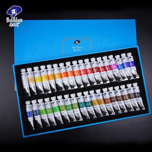 Paquete 36 Tubos Acuarela Paul Rubens 5ml Estudiante