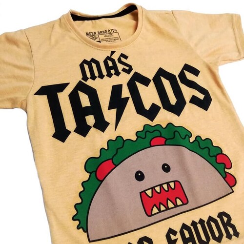 Playera Kids Tacos por favor Premium