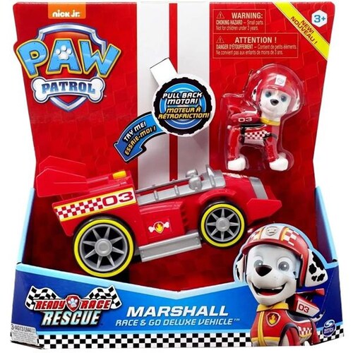Paw Patrol Marshall Race Rescue Deluxe Con Sonidos 