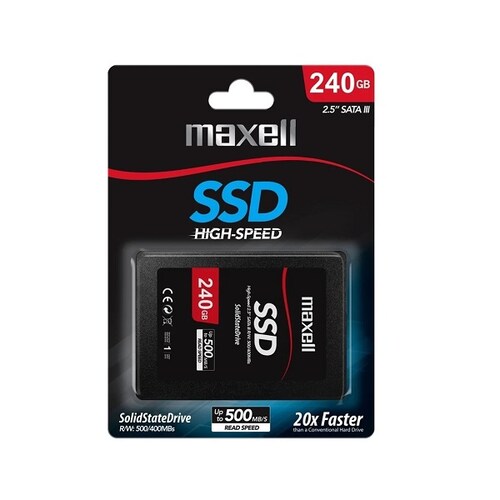 Disco de Estado Solido 240GB Maxell 500 Mb/s SSD - Sata 3 SSD / 348478