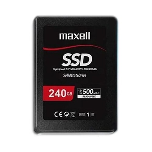 Disco de Estado Solido 240GB Maxell 500 Mb/s SSD - Sata 3 SSD / 348478