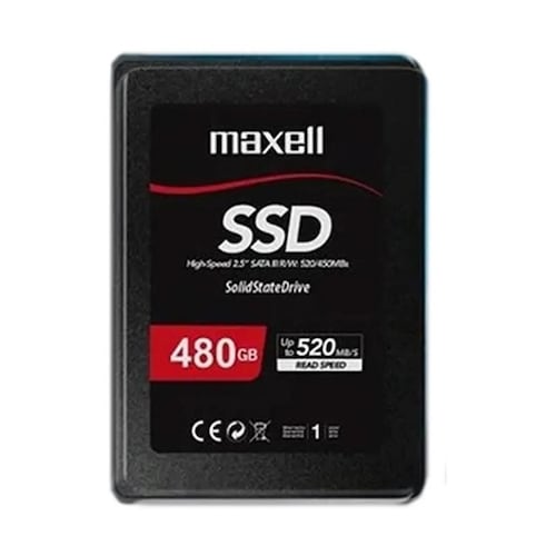 Disco de Estado Solido 480gb Maxell 500 Mb/s SSD - Sata 3 SSD / 348479