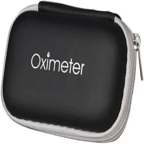 Oxímetro 4 en 1 blanco con estuche , oxígeno monitor, O2 saturation monitor