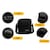 Mochila Antirrobo con Bolsa de Hombro Tipo Mensajero y Cable USB Color Negro