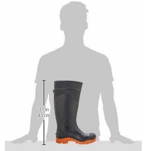 BOTAS IMPERMEABLES  INDUSTRIALES NEGRAS DE PVC PARA LLUVIA LIMPIEZA JARDINERIA CARNICERIAS 