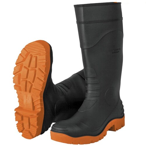 BOTAS IMPERMEABLES INDUSTRIALES DE PVC NEGRAS  PARA AGUA LIMPIEZA -JARDINERIA -POLLERIA-CARNICERIAS TRUPER 