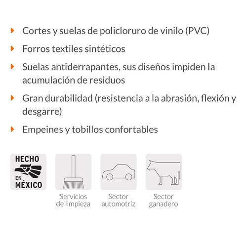 BOTAS IMPERMEABLES INDUSTRIALES DE PVC NEGRAS  PARA AGUA LIMPIEZA -JARDINERIA -POLLERIA-CARNICERIAS TRUPER 