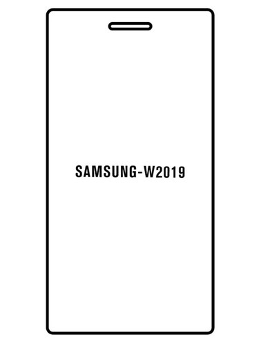 Jeco 99F Protector de Pantalla de Hidrogel Premium Para Samsung W2019 Sticker