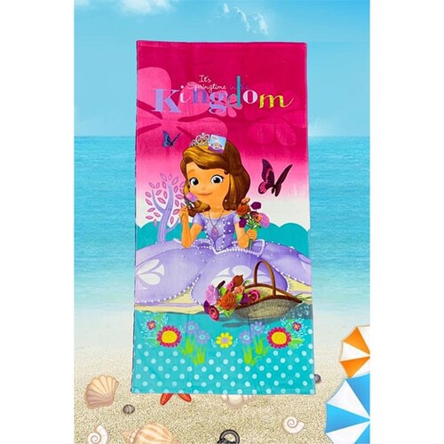 Toalla Infantil Princesita Sofia 100% Algodón 140x70 cm