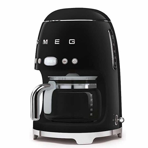 Smeg Cafetera de goteo 10 tazas Plata