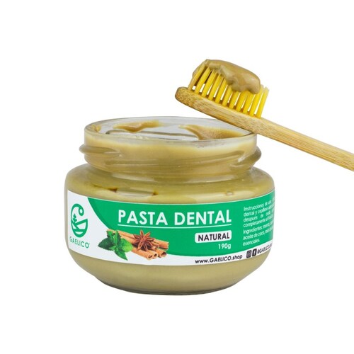 Pasta Dental Natural Orgánica Menta Canela 190g Sin Fluor 