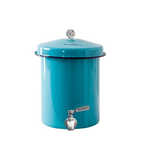 Ecofiltro Purificador Dispensador y Filtro de Agua Peltre Mini (5.5 L) Celeste