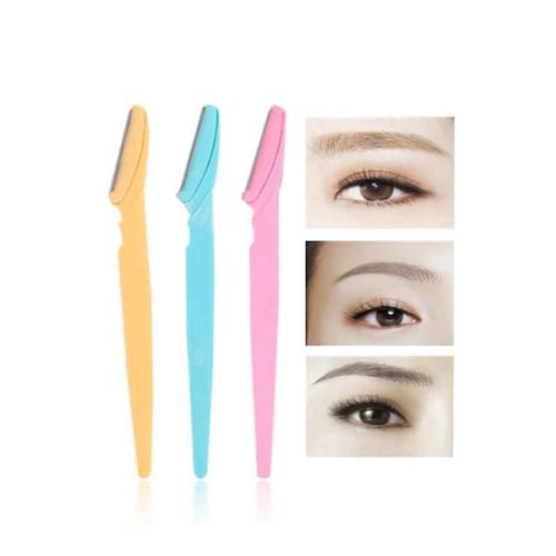 3 Pack Recortador De Cejas Portátil Para Mujer, Afeitadora De Cejas, Moldeador De Cejas, Herramienta Para El Cuidado Facial