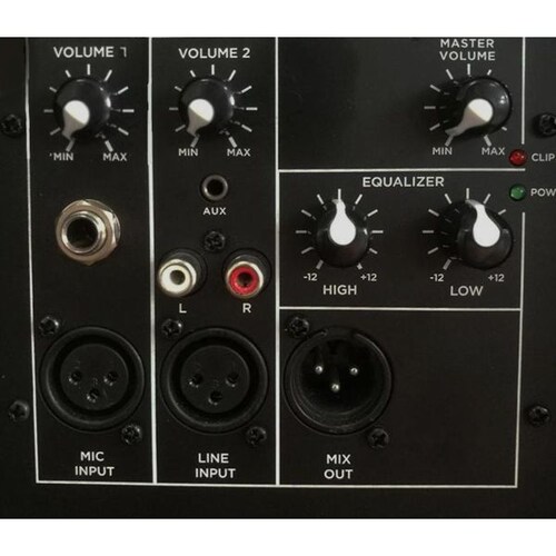 Bafle amplificado SOUNDTRACK STS-215P Negro doble de 15"