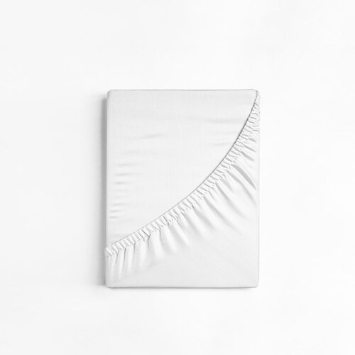 Sábana de cajón suave CALIDAD PREMIUM para la cuna/cama individual NATURE GARTEN  blanco