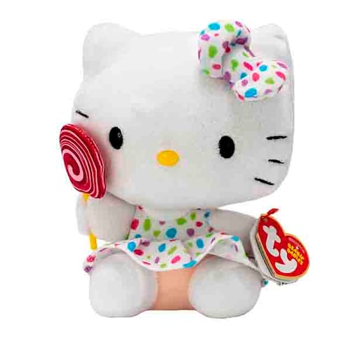Peluche Hello Kitty modelo Lollipop marca Ty