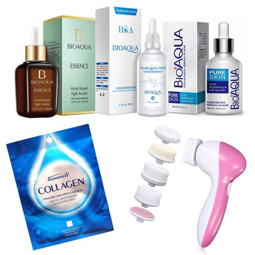 10 Piezas Para El Cuidado Facial Anti acne Exfoliante HumectanteMascarilla Y Limpieza Facial .