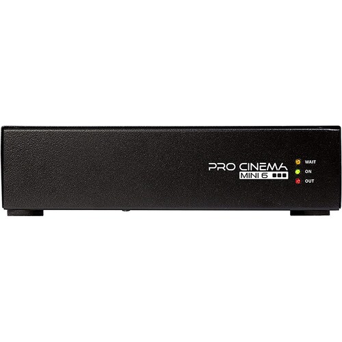 TDE Power Technology Pro Cinema Mini, Supresor de Picos y regulador de Voltaje diseñado para Equipos de Video, Sonido e iluminación (Home Theater). Cuenta con 6 Salidas protegidas