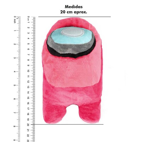 Peluche Among Us Impostor Tripulante Original Rosa 