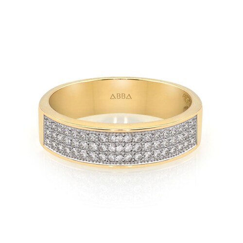 ARGOLLA ENSUEÑO MICRO PAVÉ ORO 10K ABBA JOYAS