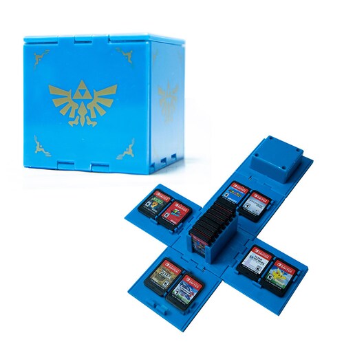 Estuche Para Juegos De Nintendo Switch Cubo Personaje Zelda Cubo Azul