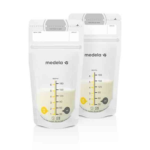 Medela Bolsas de 6oz/180ml para Almacenar Leche Materna- 50 pzs