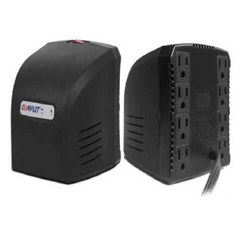 REGULADOR VOLTAJE SUPRESOR 1300VA SMARTV MAC PC LAPTOP PANTALLA TV SUPRESOR PICOS CONSOLA ERV-6-001