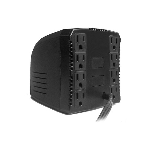 REGULADOR VOLTAJE SUPRESOR 1300VA SMARTV MAC PC LAPTOP PANTALLA TV SUPRESOR PICOS CONSOLA ERV-6-001