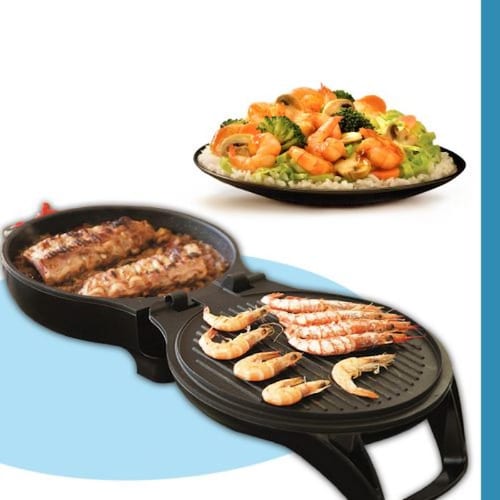 Parrilla Plancha Sarten Meat Roaster 3 En 1 Electrica.