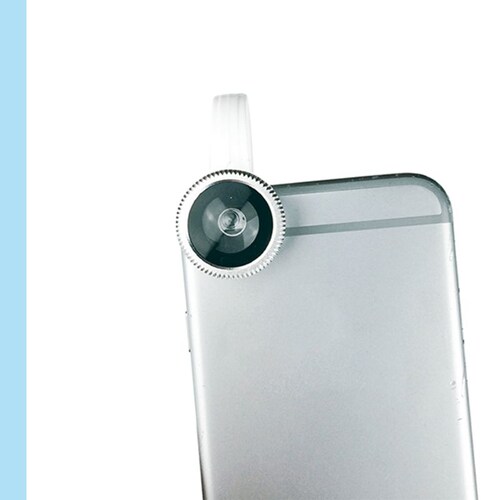 Kit 2 En 1 Lente Universal Fish Eye Macro Panoramico Clip