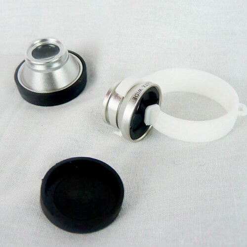 Kit 2 En 1 Lente Universal Fish Eye Macro Panoramico Clip