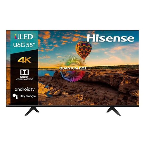 Smart Tv Hisense 55 Pulgadas Pantalla Uled 4k Uhd Google Tv