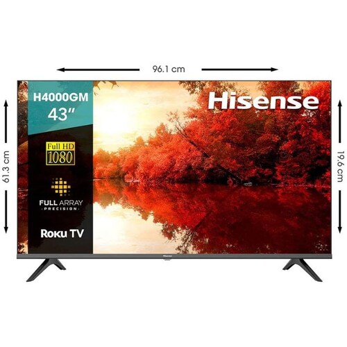 Pantalla Hisense 43 Pulgadas Full HD Smart TV LED 43H4000GM