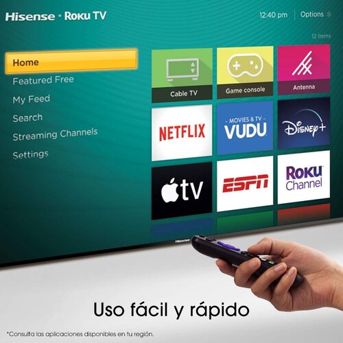 Pantalla Hisense 43 Pulgadas Full HD Smart TV LED 43H4000GM