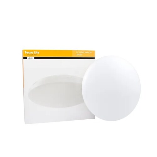 Lampara Para Plafon Anser Luz Blanca, color  Blanco 16w Led Tecnolite