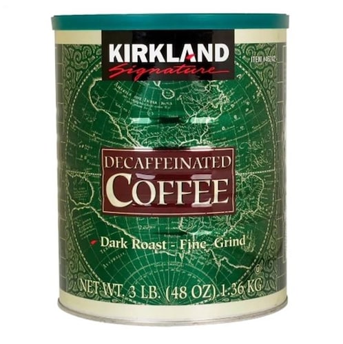 Café Molido 100% Descafeinado Colombiano Kirkland Signature 1,36 kg.