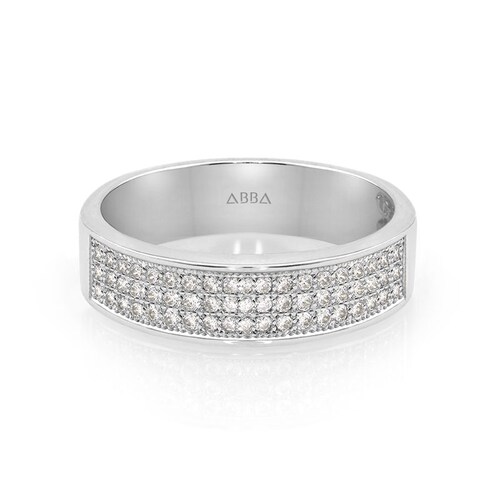 ARGOLLA ENSUEÑO MICRO PAVÉ TALLAS GRANDES ORO 10K ABBA JOYAS