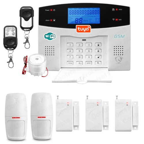 Wifi Kit 7 Alarma Gsm Inalambrica Vecinal Seguridad Casa Sistema Sensores Defensa Alerta Control App Celular Negocio