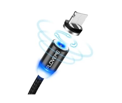 Cable De Carga Magnetico para iPhone/Lightning,  1 metro Led Floveme