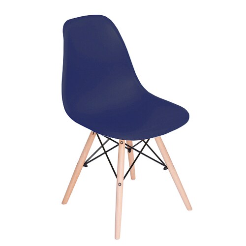 Silla Moderna para Hogar y Oficina The Shop  Tipo Eames Azul
