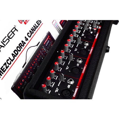 Mixer Amplificador De Audio De 4 Canales/usb/display/control