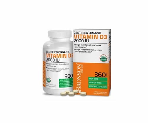 Vitamina D3, 2,000 IU BRONSON. Fortalece el Sistema Inmune y Equilibra el Animo
