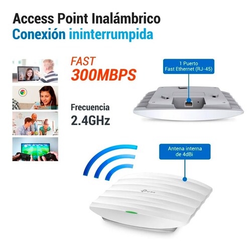 Access Point Para Techo Eap110 300mbps Omada Tp-link
