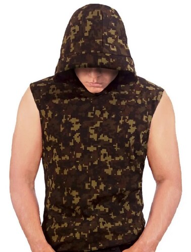 Camisetas Hombre Camuflaje Caballero Sin Mangas pixelada Pixel