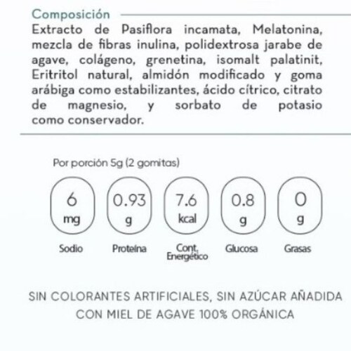 Gomitas Sueno Profundo De Melatonina Y Pasiflora