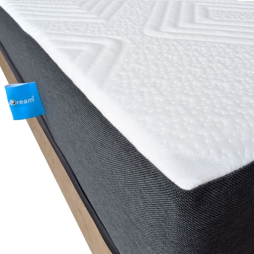 Colchón en caja uDream Modelo Kool con Memory Foam Matrimonial.