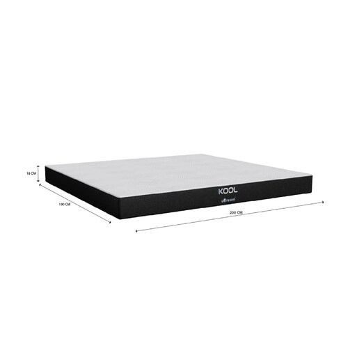 Colchón en caja uDream Modelo Kool con Memory Foam King Size