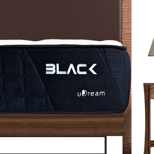 Colchón en caja uDream Modelo Premium Black con Memory Foam King Size